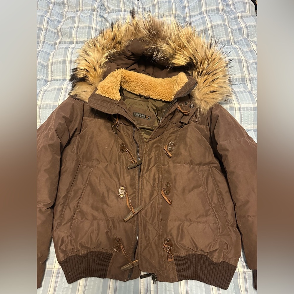 Corneliani Brown Jacket with Cream Lining